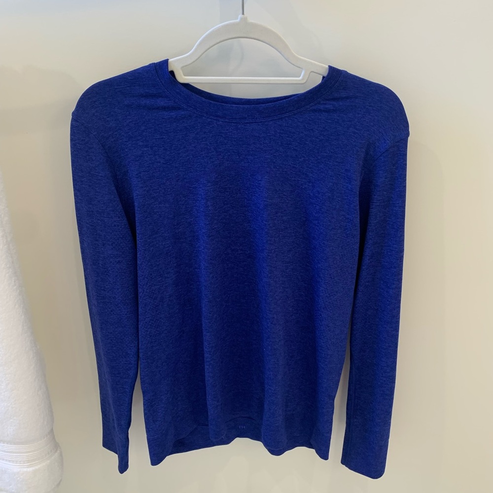 Lululemon Swiftly Breathe Cerulean Blue Top